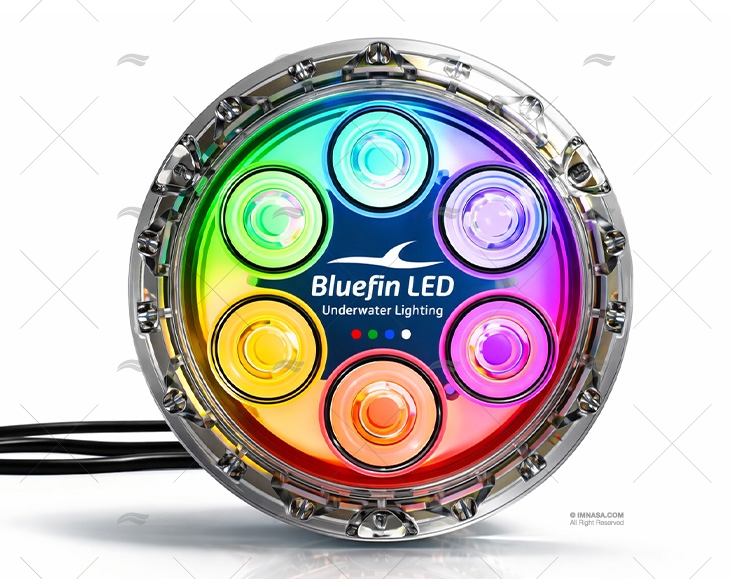 LUCE PIRANHA P6 6500LM 12/24V COLORI BR BLUEFIN