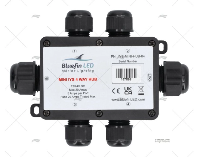 CONCENTRATORE MINI IYS 12/24V A 4 VIE BLUEFIN