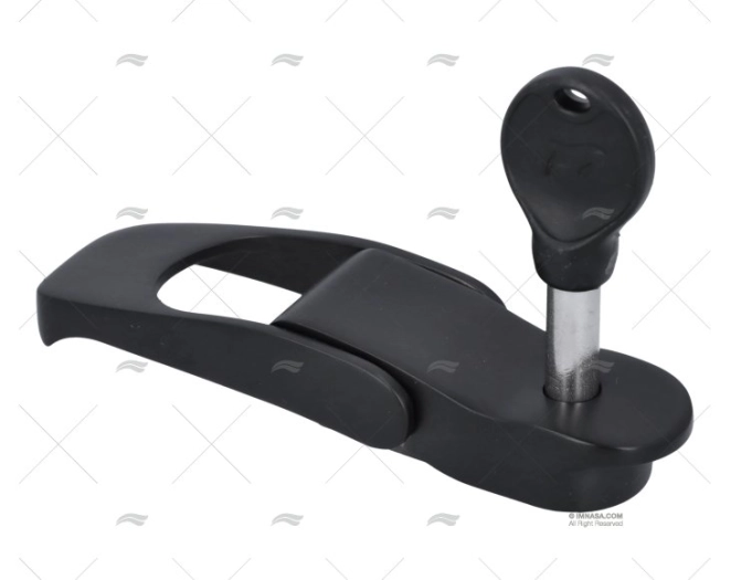 CIERRE NEGRO INOX CON LLAVE MARINE TOWN