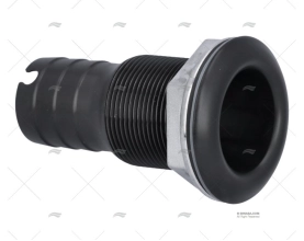 MEGA PRO PASSACASCO PRETO INOX 316 1" MARINE TOWN