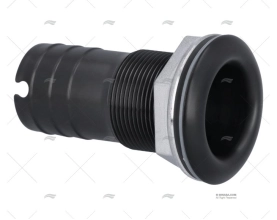 MEGA PRO PASSACASCO PRETO INOX 316 1-1/8" MARINE TOWN