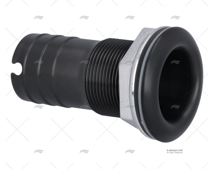 MEGA PRO PASSASCAFO NERO INOX 316 1-1/8" MARINE TOWN