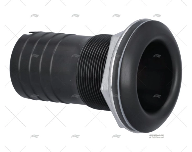 MEGA PRO PASSASCAFO NERO INOX 316 1-1/2" MARINE TOWN