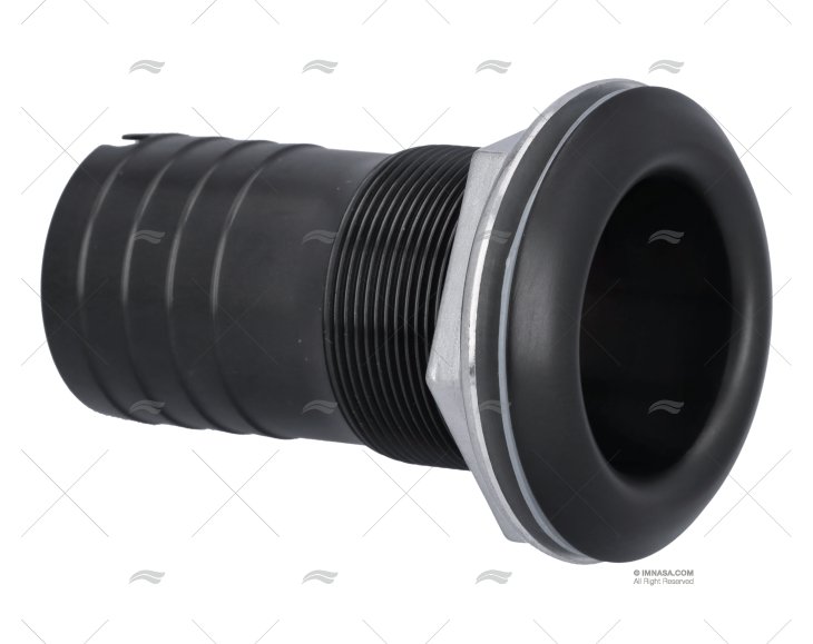 MEGA PRO PASSASCAFO NERO INOX 316 1-1/2" MARINE TOWN