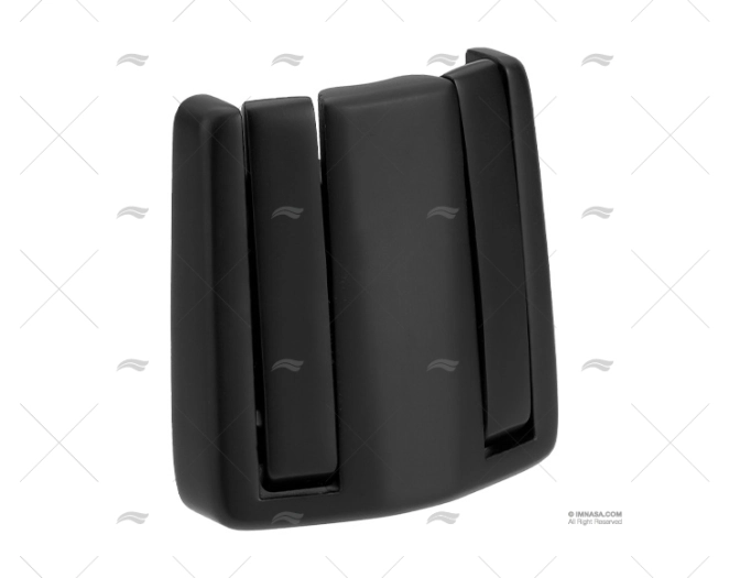 GANCHO DUPLO CASACO PRETO INOX 316 MARINE TOWN