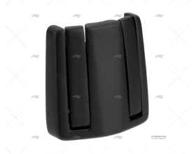 DOUBLE COAT HOOK BLACK INOX 316 MARINE TOWN