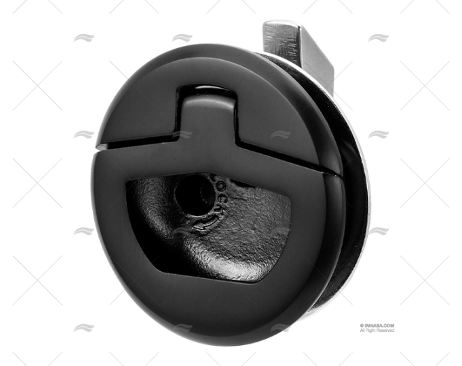FECHO ESCOTILHA PRETO INOX 316 C/ FECHO 2" MARINE TOWN