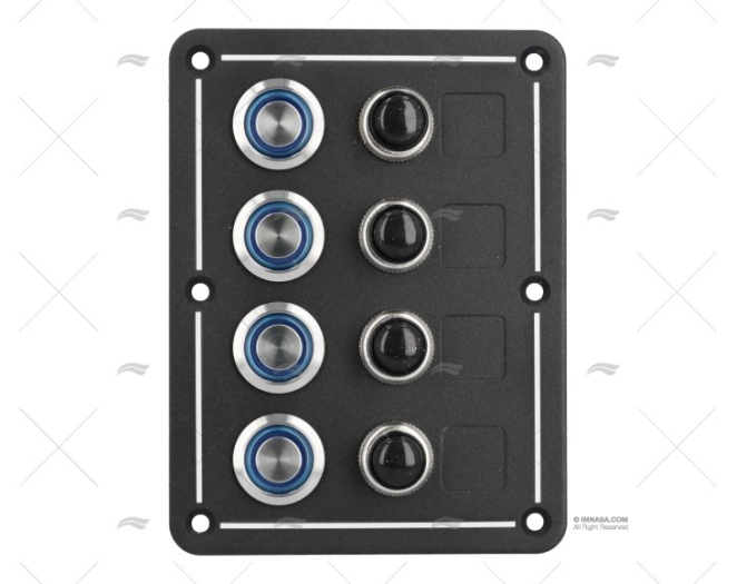 PANEL 4 SWITCHES 102x86mm