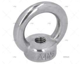 ANELLO CON FILETTATURA INOX  6mm (1pz)