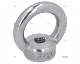 EYE NUT WITH THREAT S.S. 06mm