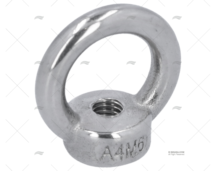 ARGOLA COM ROSCA INOX  6mm (1un)