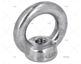 ANELLO CON FILETTATURA INOX  8mm