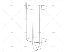 PORTA PARABORDI 260x420-550mm INOX