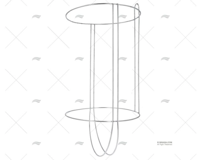 PORTA PARABORDO 305x420-580mm INOX