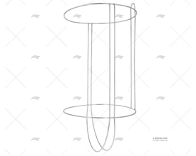 PORTA PARABORDO 305x420-580mm INOX