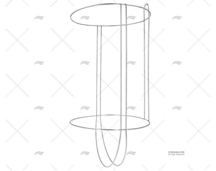 PORTA PARABORDO 305x420-580mm INOX