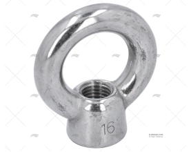 ARGOLA C/ROSCA INOX SS 316 M16