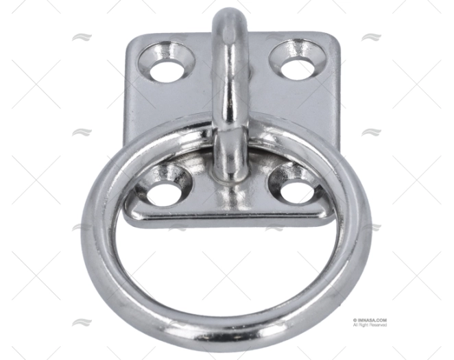 BASE CON ANELLO 5mm INOX