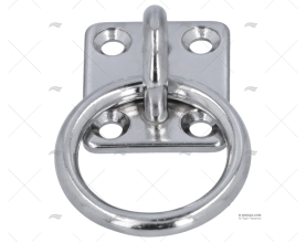 BASE COM ARGOLA 5mm INOX