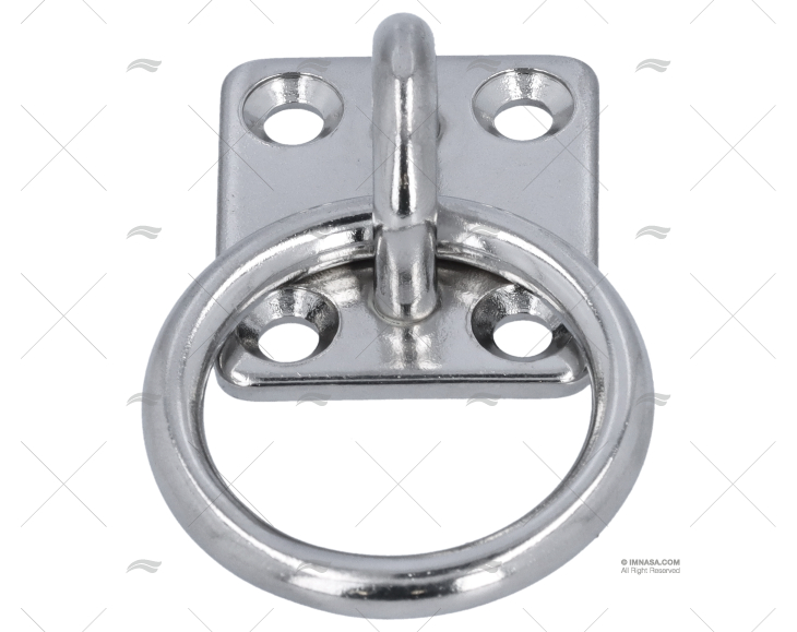 BASE CON ANELLO 5mm INOX