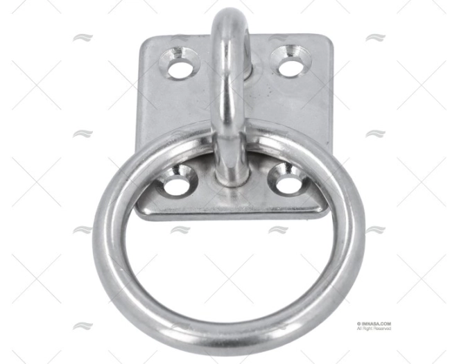 BASE CON ANELLO 6mm INOX