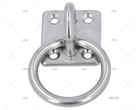 BASE CON ANELLO 6mm INOX