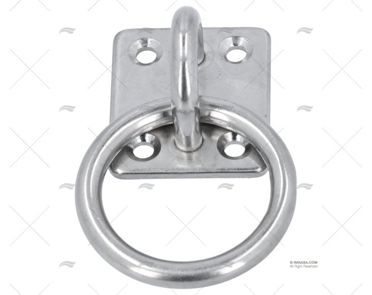 BASE CON ANELLO 6mm INOX