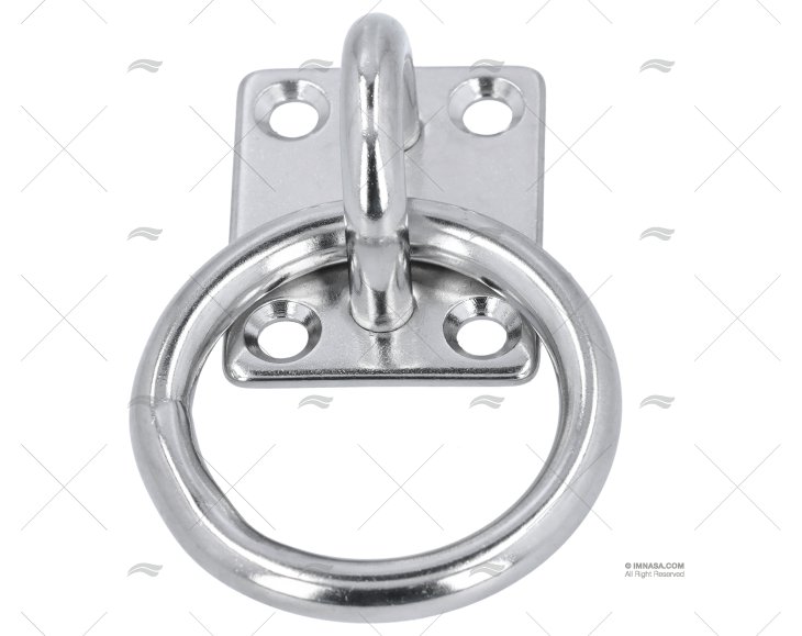 BASE COM ARGOLA 8mm INOX