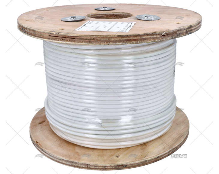 CAVO INOX COPERTURA BIANCA 6mm   100m