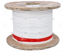 CAVO INOX COPERTURA BIANCA 7mm   100m