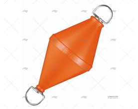 BOA BICONICA 320mm ARANCIONE ANELLO INOX