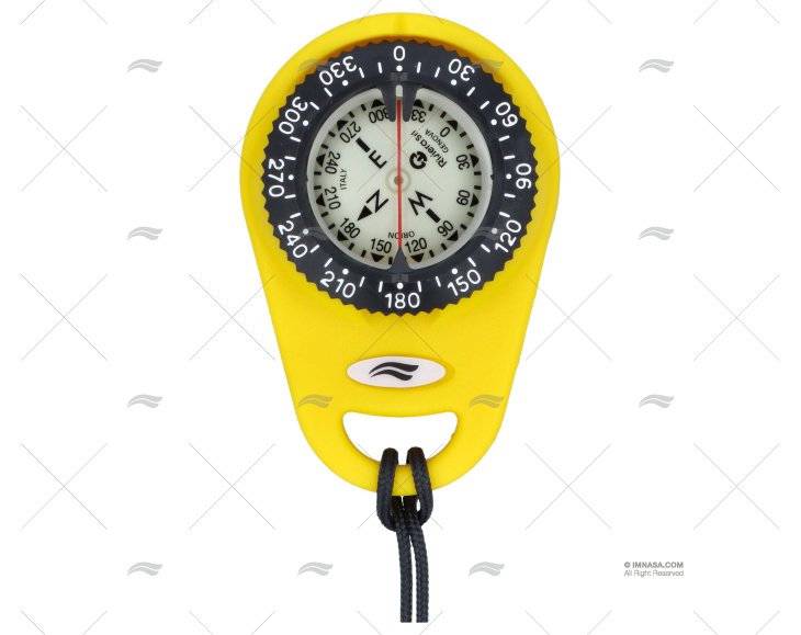 BUSSOLA SUB ORION 1"7/8 ROTTA GIALLO IMNASA
