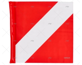 BANDEIRA SUB INT PLÁSTICA  22X 19cm