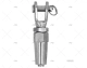 TERMINAL GARFO INOX-316 4mm