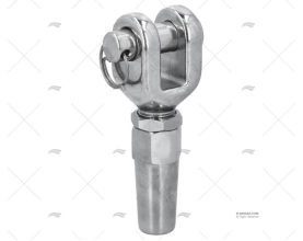 TERMINALE FORCELLA INOX-316  6mm