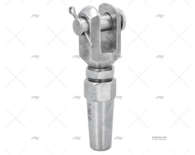 TERMINALE FORCELLA INOX-316  8mm