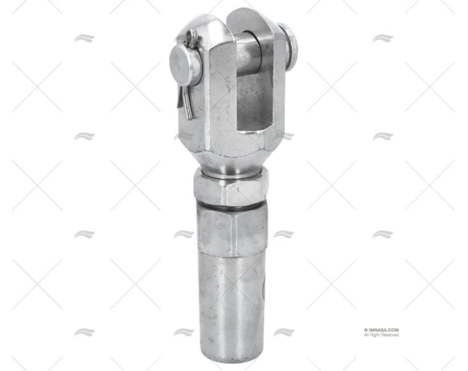 TERMINALE CAVO FORCELLA 10mm INOX-316