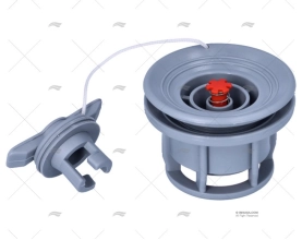 PNEUMATIC VALVE W/ PRESSURE BTN.  GREY