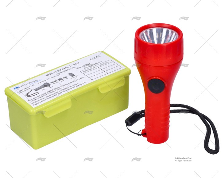 LANTERNA LED/BAT. ALCALINA P/BALSA SALVA-VIDAS.