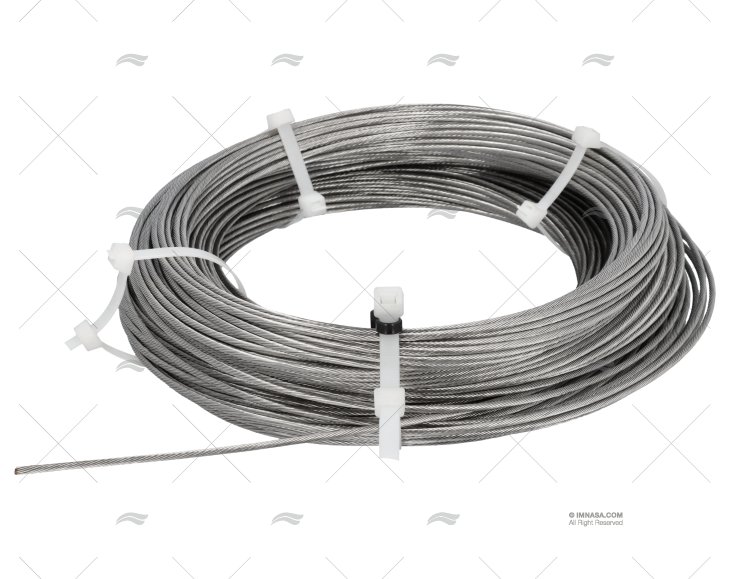 CABLE 1X19 INOX 3,00mm / ROULEAU 100 MT