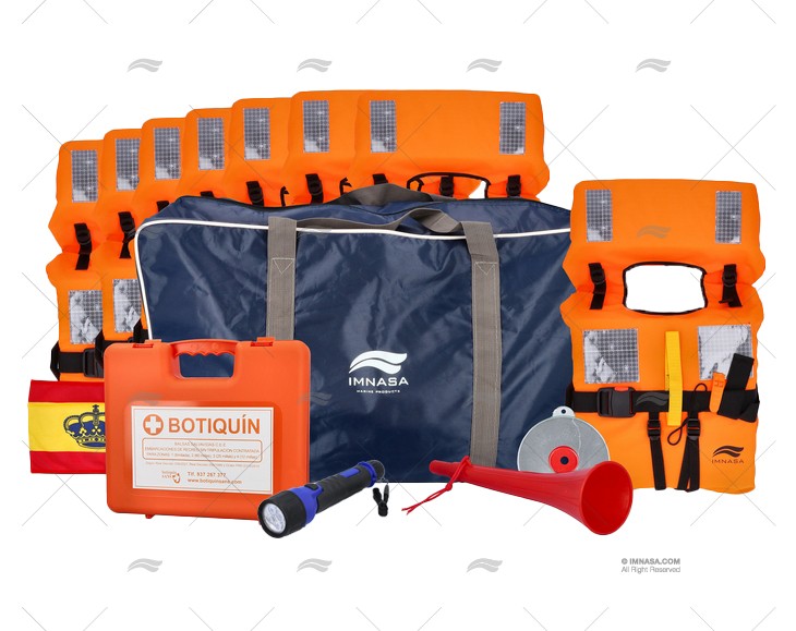 BOLSA SALVAMENTO 3/4 25m 8 COLETES IMNASA