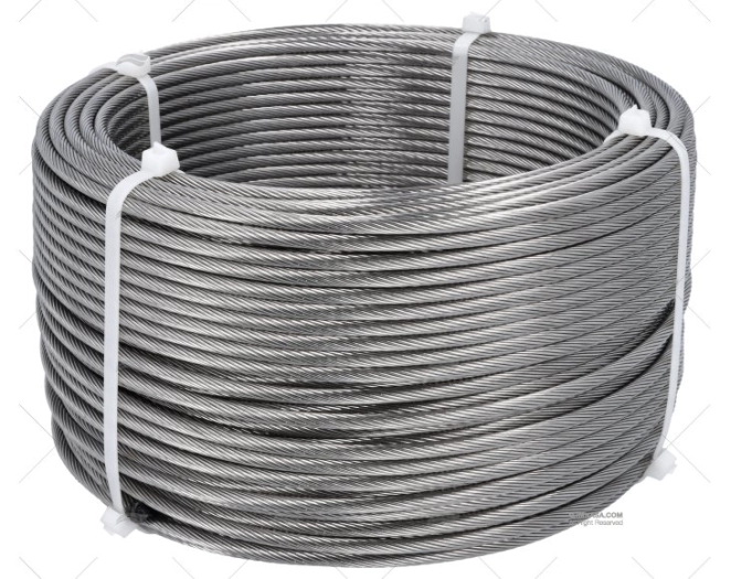 CAVO  1x19 INOX 6,00mm 100m