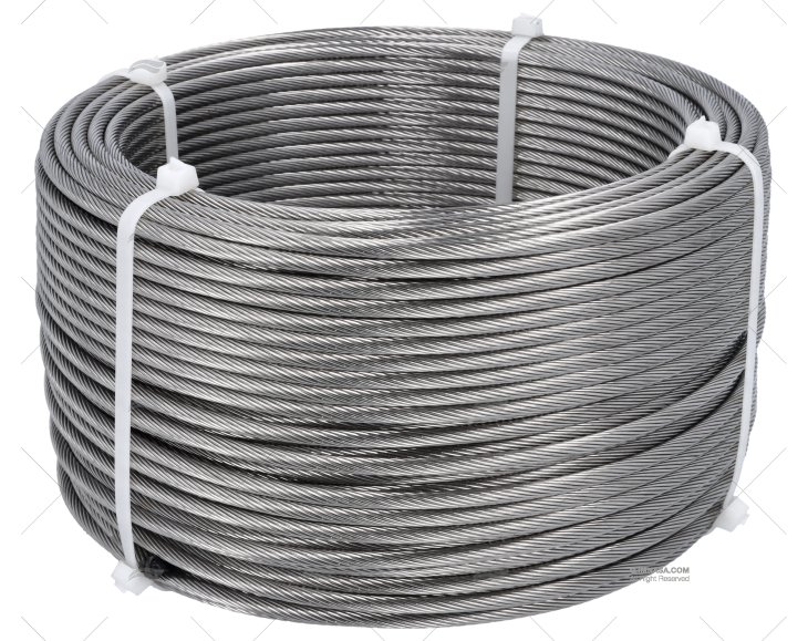 CABLE  1x19 INOX 6,00mm 100m