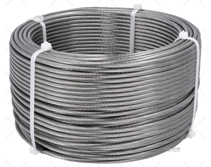 CAVO  1x19 INOX 6,00mm 100m