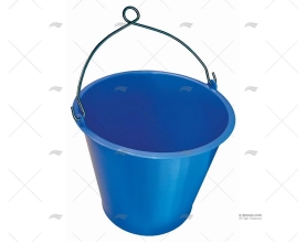 BUCKET IN BLUE PVC WITH S.S. HANDLE