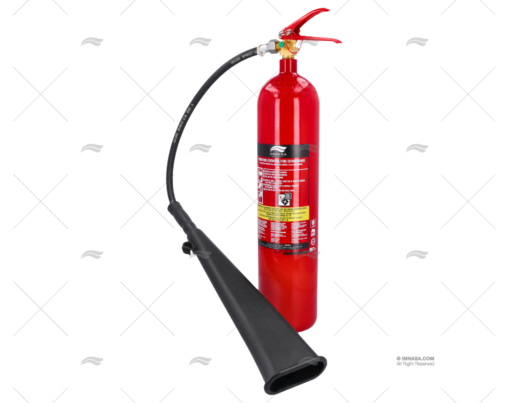ESTINTORE CO2 5KG B MANUALE ACCIAIO IMNASA