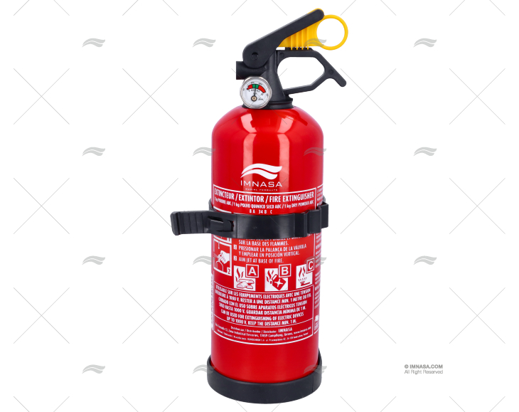 EXTINTOR ABC 1KG C/MANÓMETRO ESP/ING IMNASA