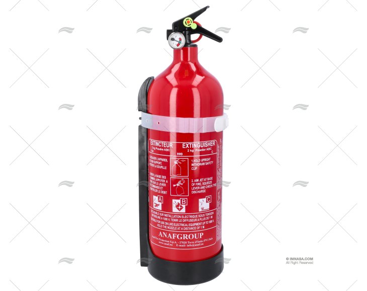 EXTINGUISHER ABC 2kg W/MANOMETER FR