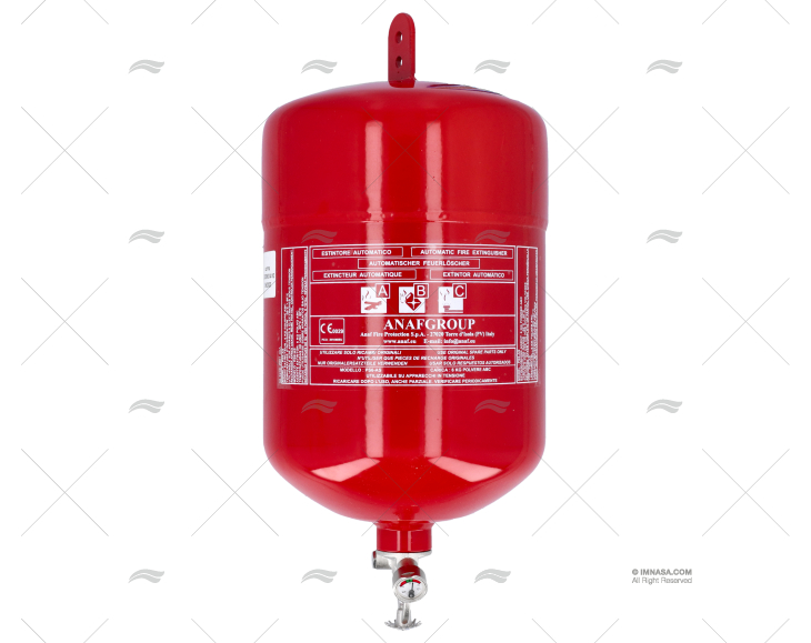 ESTINTORE ABC 6KG AUTOMATICO,MANOMETRO ANAF