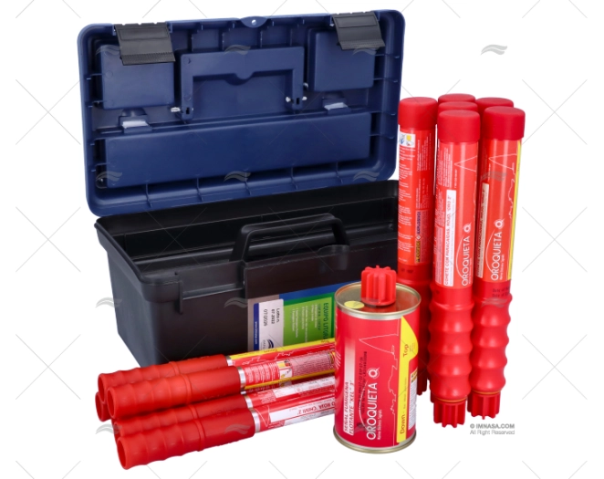 SET OF EMERGENCY FLARES CASE 6F-6P-1S